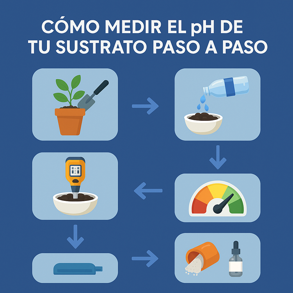 ¿Cómo medir el pH de tu sustrato paso a paso?