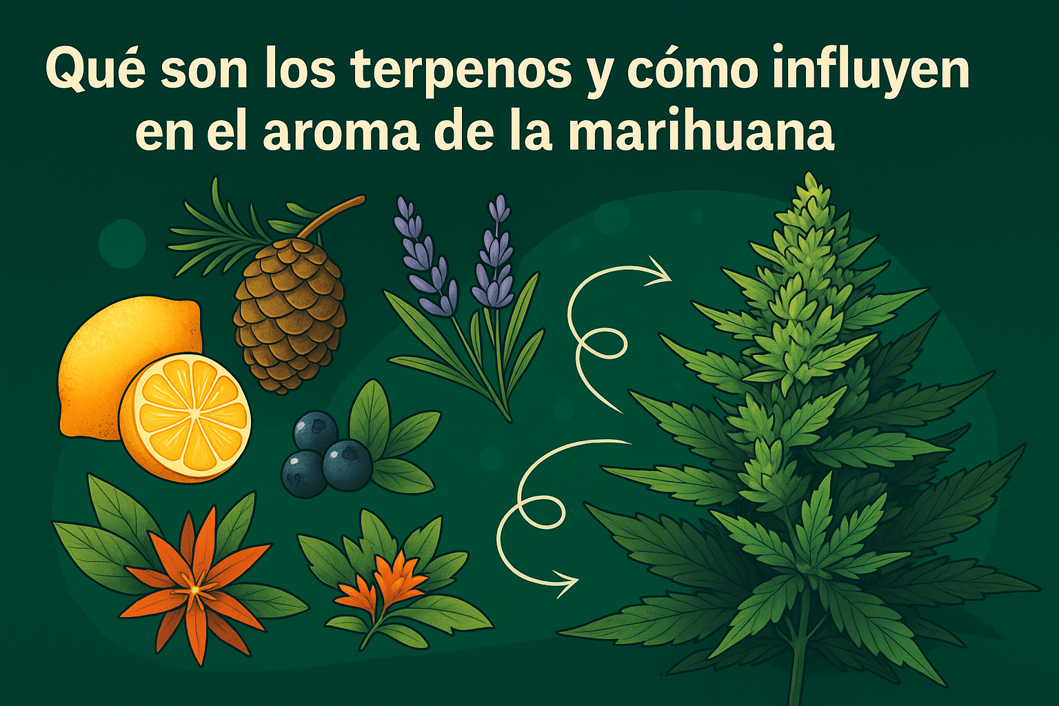 terpenos en el cannabis