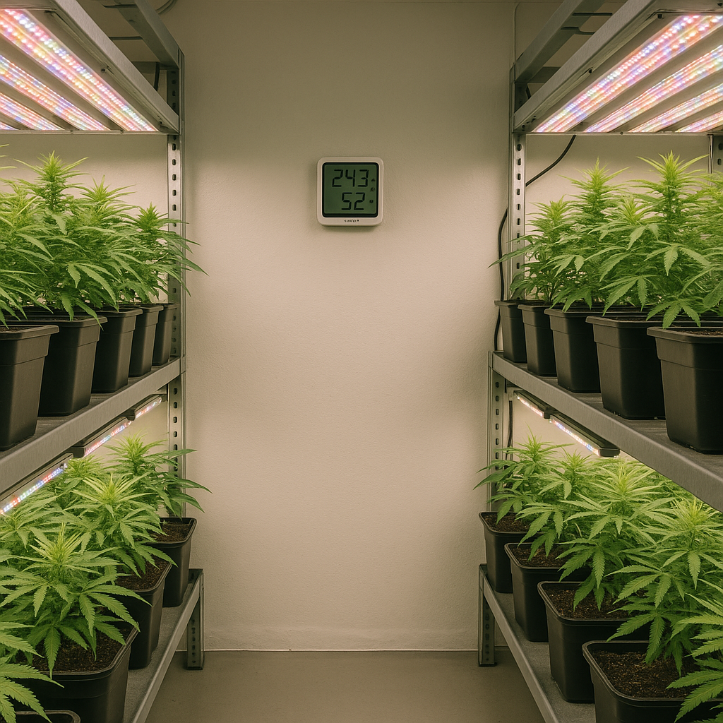 Guía editorial sobre variedades feminizadas y autoflorecientes para cultivo indoor en Chile, con criterios de rendimiento y manejo.