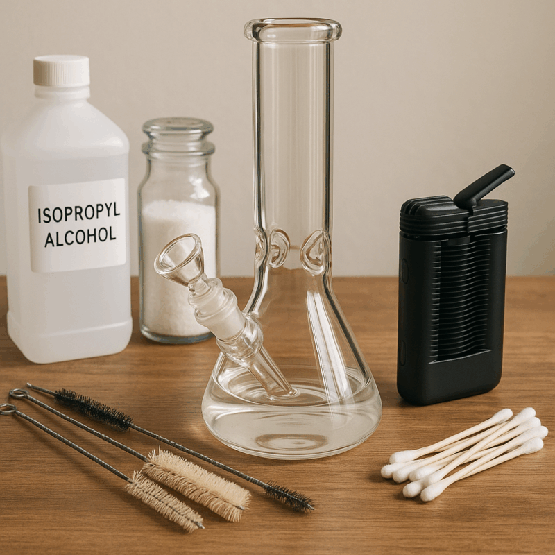 Cómo limpiar paso a paso tu vidrio y vaporizer para recuperar sabor, alargar la vida útil y evitar sabores a quemado. Materiales, técnicas seguras y frecuencia recomendada.