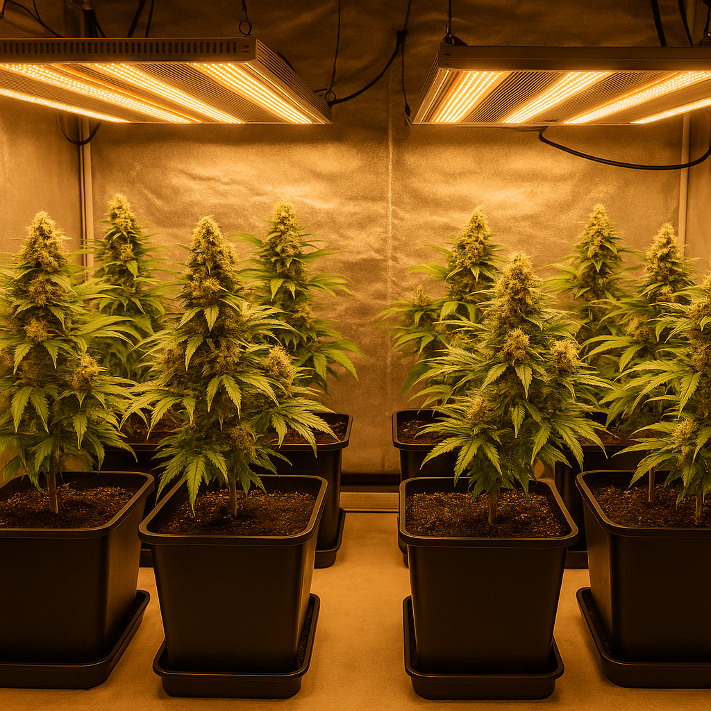 Ranking práctico de las 5 cepas Fast Buds más rápidas y productivas en cultivo indoor en Chile, con rendimientos medidos, tiempos de floración y consejos de cultivo.