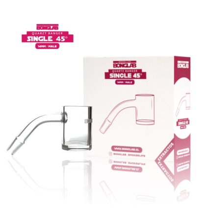 BANGER CUARZO SIMPLE 45 GRADOS 14MM-BONGLAB