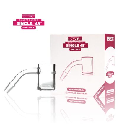 BANGER CUARZO SIMPLE 45 GRADOS 10MM-BONGLAB