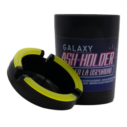 CENICERO ASH HOLDER GLOW IN THE DARK NEGRO-GALAXY