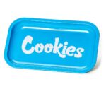 METAL ROLLING TRAY BLUE MEDIUM-COOKIES