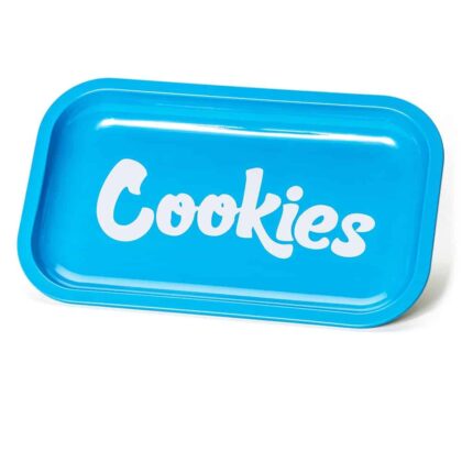 METAL ROLLING TRAY BLUE MEDIUM-COOKIES