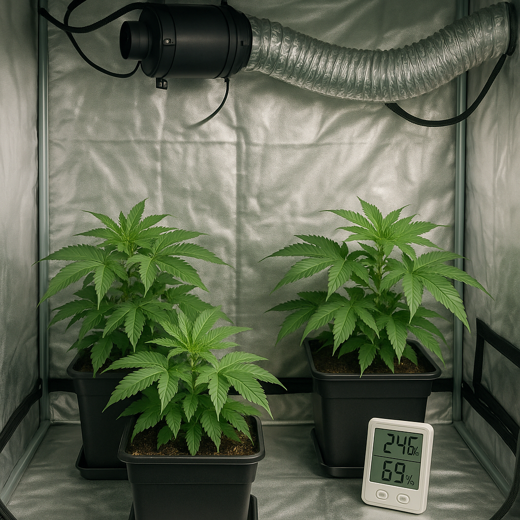 Aprende a corregir el VPD en una carpa 60x60, detectar por qué tus plantas transpiran mal y ajustar extracción, humedad y temperatura con criterio.