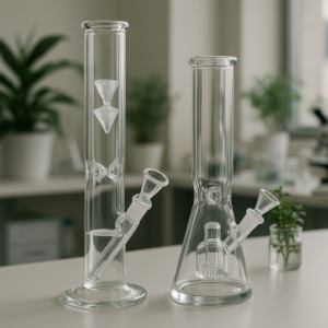 Comparación clara entre un bong de hielo y uno con percolador, con foco en fluidez, enfriamiento, mantención y experiencia real de uso.