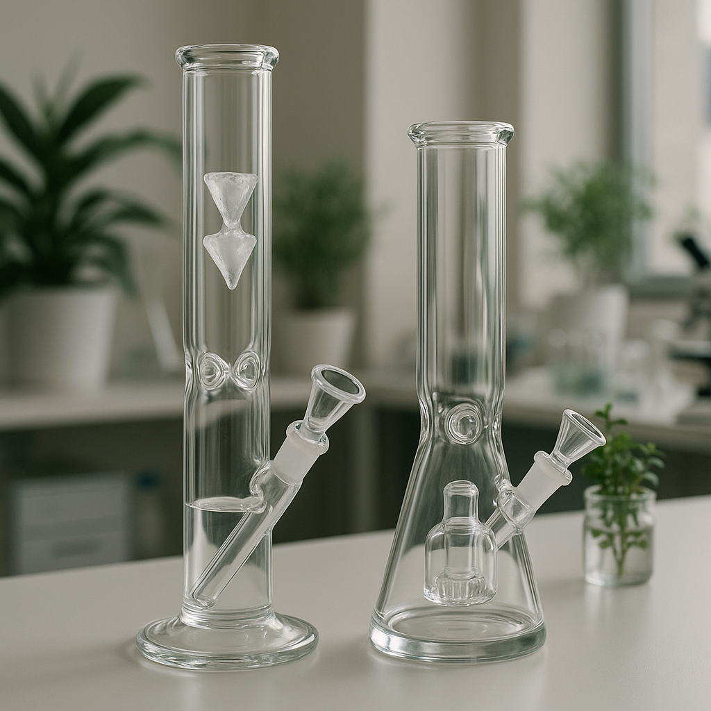 Comparación clara entre un bong de hielo y uno con percolador, con foco en fluidez, enfriamiento, mantención y experiencia real de uso.
